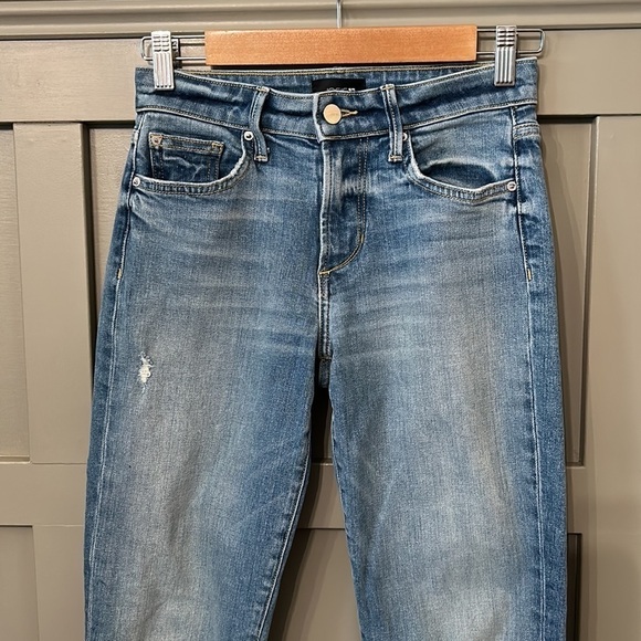 Joe's Jeans The Lara Mid Rise Cigarette Ankle Jeans Straight Leg Busted Knee 25 - Picture 7 of 13